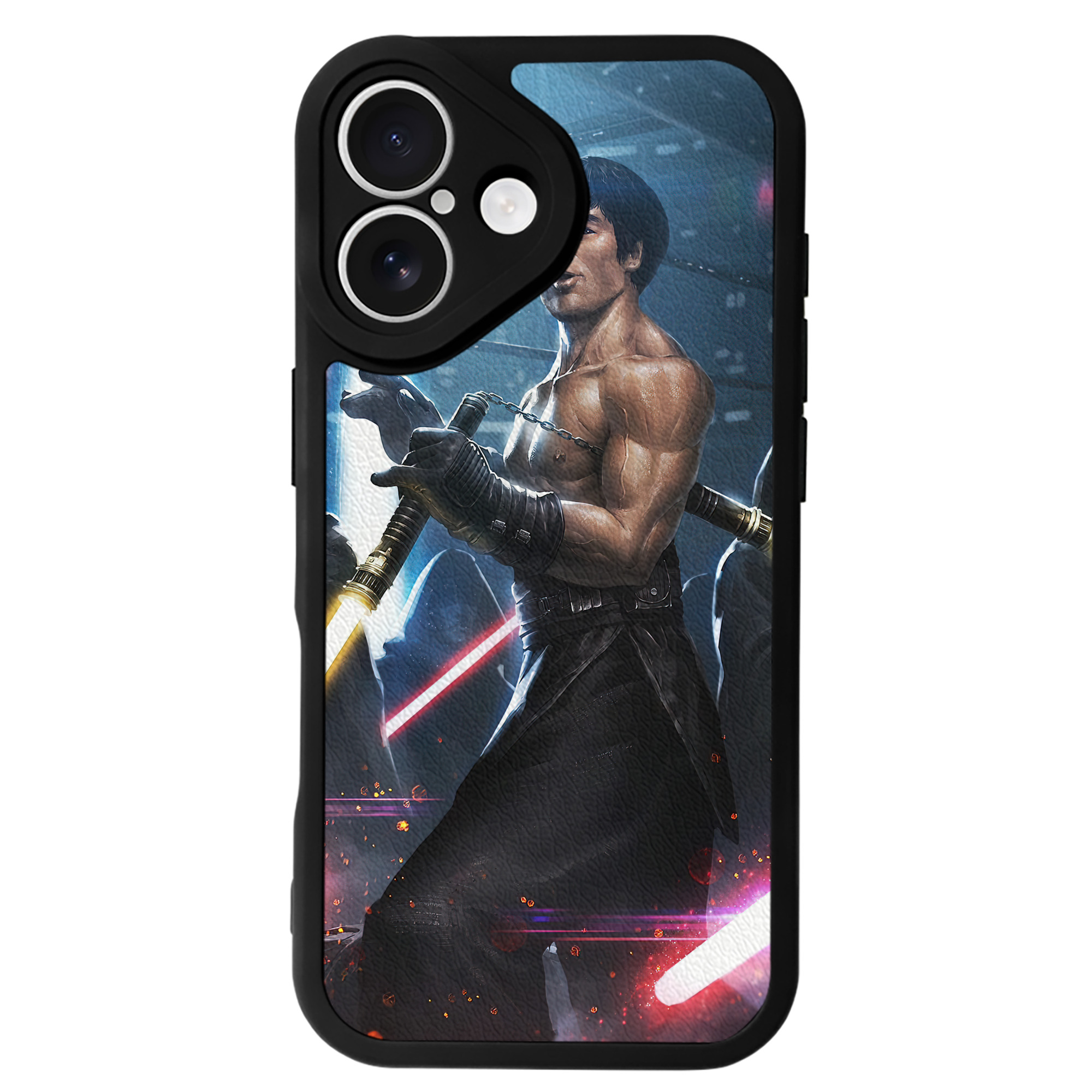 （画像用） スター・ウォーズ Star Wars 【iPhone 16シリーズ対応】シリコンスマホケース（レザー調） 材質：シリコン